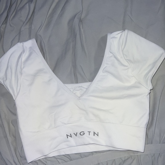 White NVGTN sports bra (sold out) - Picture 3 of 4